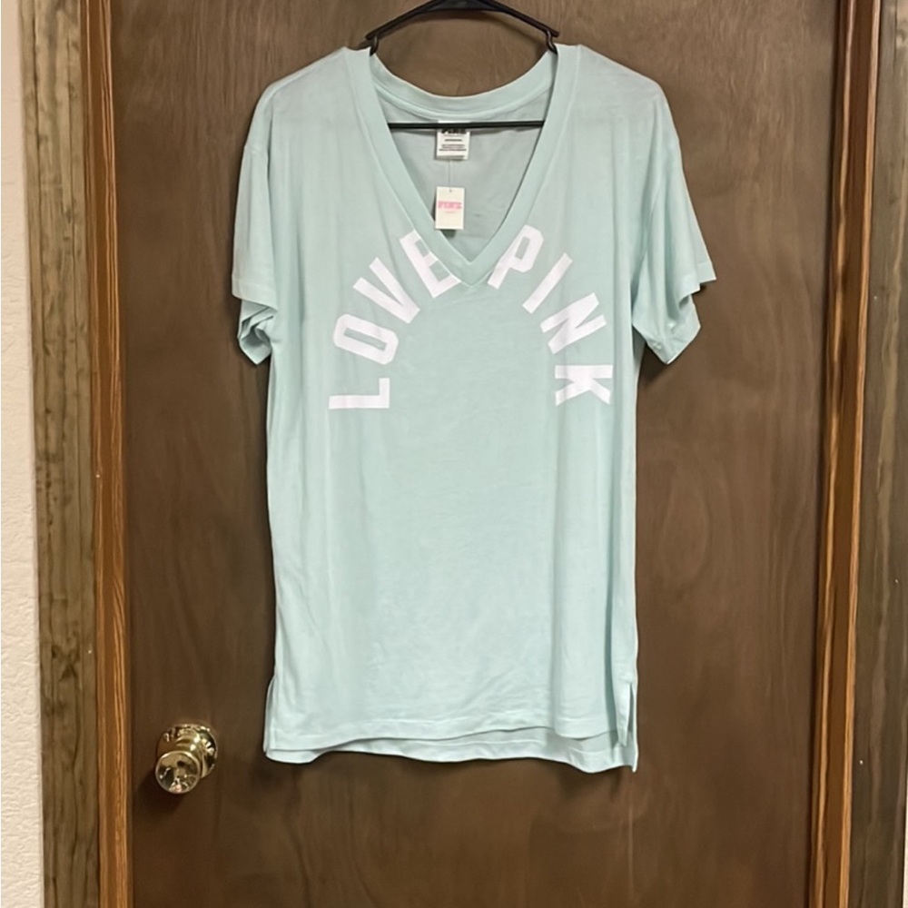 NWT Victorias Secret Pink Short Sleeve Shirt Small